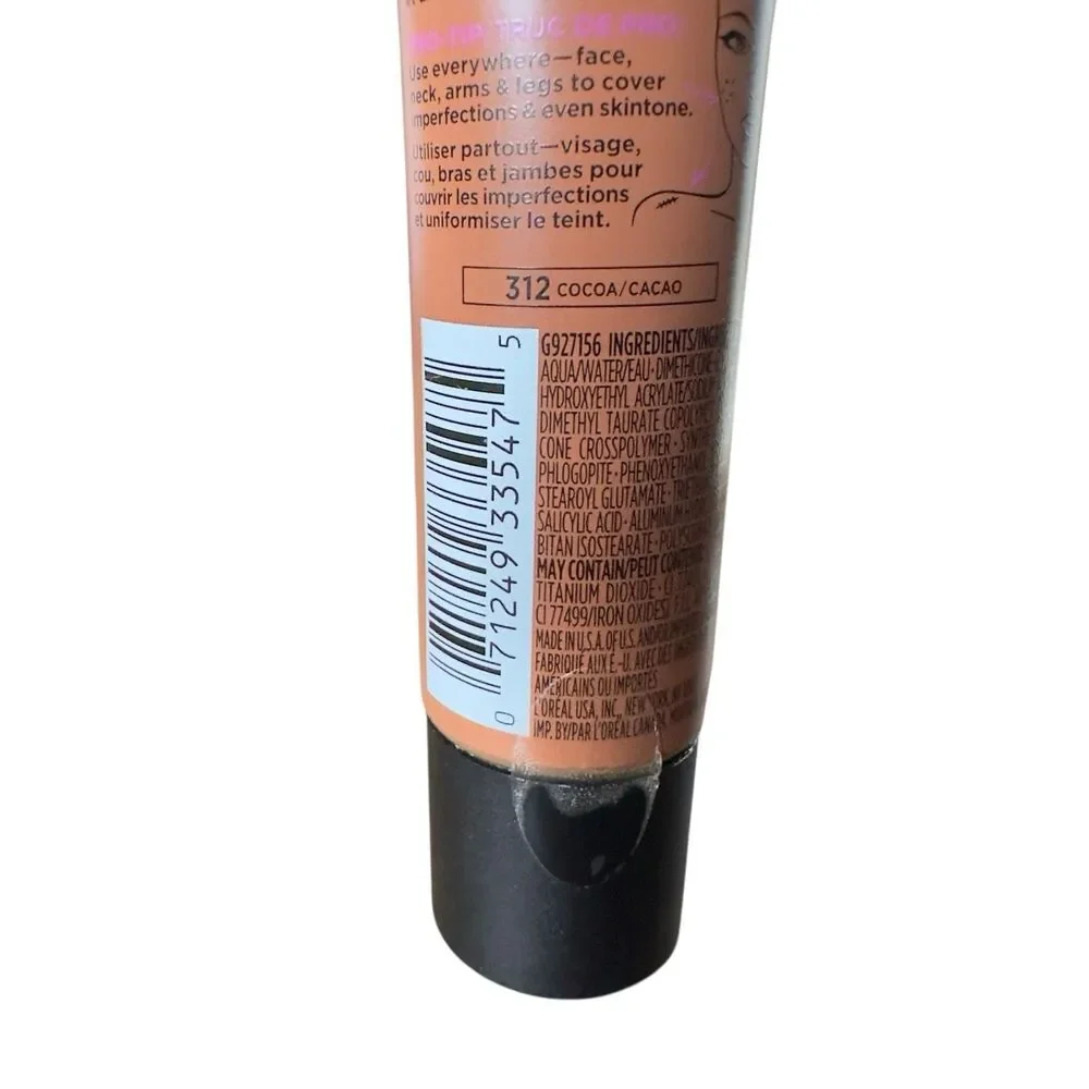 L'Oreal Paris Infallible Foundation #312 Cocoa 24hr Full Coverage